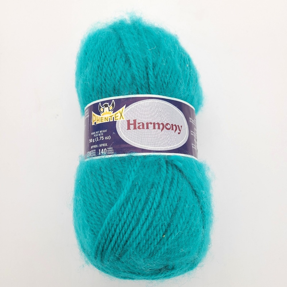 VTG Skein Phentex Harmony Yarn #59 Topaz NEW Sports Weight 3 ply 1.75 oz